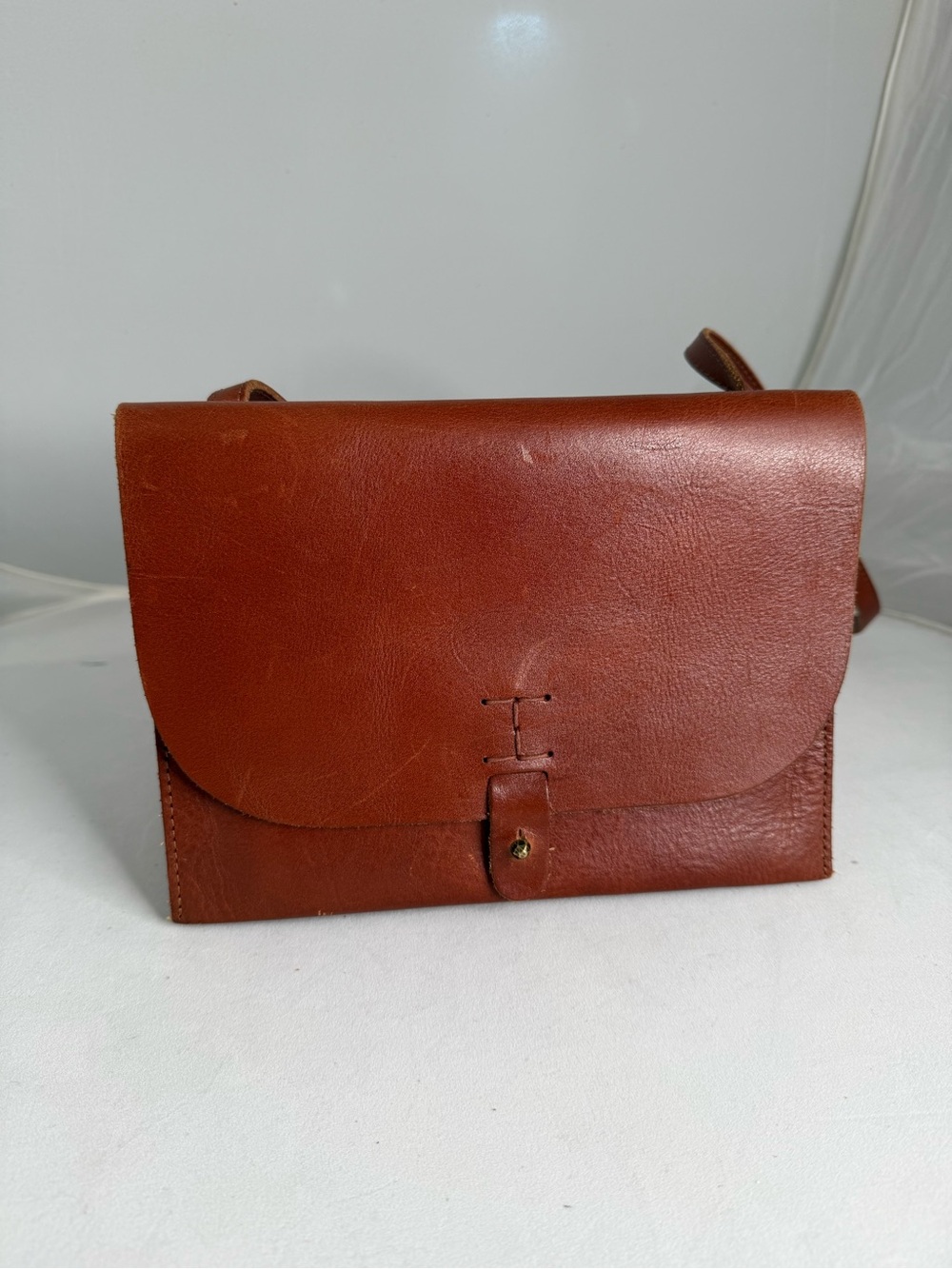 Lucky Brand Leather Fold Over Leather Crossbody Purse